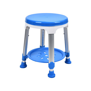 Wei Yikang Rotating <b>Bathroom</b> <b>Stool</b> Blue Aluminum Alloy Non Slip Shower Chair For Elderly And Pregnant Women - Product Image 2