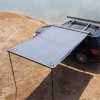 Auvent latéral de voiture tout-terrain imperméable en tissu Oxford, pare-soleil quatre saisons, pour voyage en autonomie, ouverture rapide automatique télescopique sur le toit