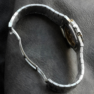 Montre mécanique automatique de luxe 3K Factory 40 mm pour homme, acier inoxydable, cadran bleu glace, verre saphir, fond transparent - Product Image 6