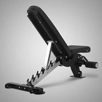 Banc de musculation réglable multifonction en acier/métal pour exercices à domicile avec entraînement de force pliable de style plat