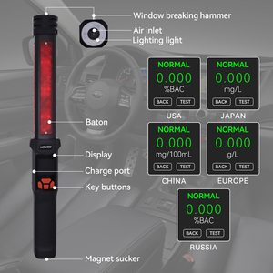 At7500 chuyên nghiệp breathalyzer bơm hút rượu <span class=keywords><strong>Tester</strong></span> chính xác phân tích khí cho an toàn đường bộ - Product Image 2