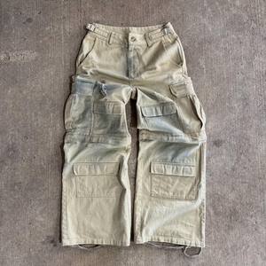 هودي رجالي عالي الجودة بتصميم مخصص مطرز وغسيل قديم قابل للارتداء على الوجهين بنمط مربعات وسحاب مزدوج وقصة فضفاضة وقصيرة - Product Image 1