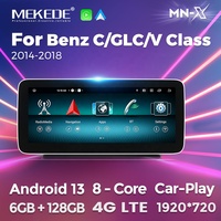 MEKEDE-Reproductor de vídeo con pantalla táctil Android 13 para coche, reproductor estéreo portátil para Benz C, clase 2 (2014-2018), NTG 5,0, con sistema operativo Android 13, para Benz C, de 1 a