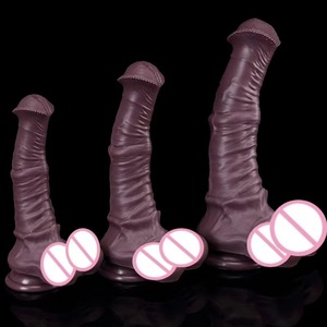 Dildo de Silicona Realista XXL con Forma de Pene de Caballo, con Ventosa, Ejaculador, Juguetes Sexuales para Mujeres, Impermeable, Grande, Seguro, de Fantasía - Product Image 2
