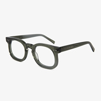 Vente en Gros de Lunettes Optiques en Acétate de Haute Qualité Lunettes avec Logo Personnalisé Lunettes Unisexe avec Imprimé Oeil de Chat Lunette Anti-Lumière Bleue Unisexe