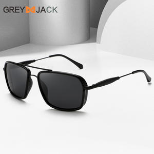 Gafas de Sol Polarizadas para Hombre Greyjack, Montura Metálica Negra TR, Protección UV400, Lentes TAC Tipo 3 - Product Image 1