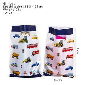 Juego de Platos de Papel Desechables con Diseño de Autos de Ingeniería en Color Azul para Fiesta de Cumpleaños Infantil - Product Image 4