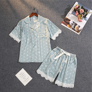 Pigiami Delle Ragazze del Vestito di Casa Pigiama Sweetheart Set di Polka Dot Pigiami Degli Indumenti <span class=keywords><strong>Da</strong></span> <span class=keywords><strong>Notte</strong></span> Camicia <span class=keywords><strong>Da</strong></span> <span class=keywords><strong>Notte</strong></span> <span class=keywords><strong>per</strong></span> la Donna - Product Image 1