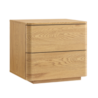 Commode minimaliste en chêne chaud, commode basse moderne pour la maison
