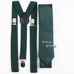 Conjuntos de <span class=keywords><strong>tirantes</strong></span> rojos para hombre, Corbata lisa de satén de 6cm Y 2,5 cm <span class=keywords><strong>con</strong></span> <span class=keywords><strong>tirantes</strong></span> en la espalda en Y, rojo, verde Y <span class=keywords><strong>Beige</strong></span>, accesorio Formal para camisa Y pantalones de uso diario - Product Image 4