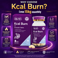 OKTW Kcal Burn Comprimés à croquer pour la satiété, la perte de poids, la combustion des graisses, la suppression de l'appétit – En stock, échantillons gratuits