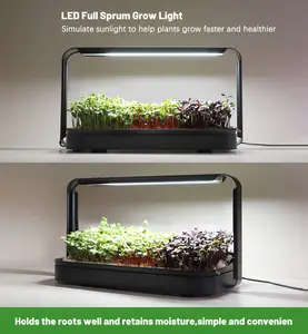 Умная система для выращивания семян microgreen с легкой системой гидропоники для сада