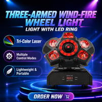 Nouvelle tête mobile LED RGBW 4-en-1 de 180W (12*10W) avec contrôle sonore/DMX512, faisceau laser rotatif et stroboscope pour DJ, discothèque, soirée, KTV