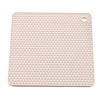 Tapis de table carré en silicone haute résistance à la chaleur, épaisseur 6 mm, classique, multi-usage, sous-plat, repose-cuillère, outils de cuisine, nid d'abeille, pour casserole
