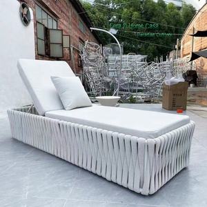 Meubles <span class=keywords><strong>de</strong></span> <span class=keywords><strong>jardin</strong></span> d'hôtel corde tissée patio chaise longue loisirs <span class=keywords><strong>lit</strong></span> <span class=keywords><strong>de</strong></span> soleil extérieur - Product Image 4