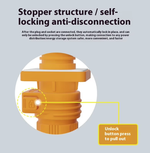 Connecteur <span class=keywords><strong>de</strong></span> stockage d'énergie, prise droite, <span class=keywords><strong>bornes</strong></span> électriques, connecteurs mâles et femelles 1500V - Product Image 2