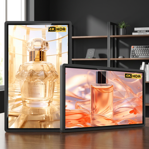 จอแสดงผลโฆษณาดิจิทัลแบบอินเทอร์แอคทีฟ LCD ความละเอียด 4K Full HD 1080p สำหรับติดตั้งภายนอกอาคาร ระบบแอนดรอยด์ เหมาะสำหรับห้างสรรพสินค้า สถานีรถไฟฟ้าใต้ดิน - Product Image 3