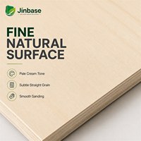 Contreplaqué léger en bois de Paulownia Jinbase 18 mm, 1220x2440 mm, contreplaqué en bois dur E0 pour meubles légers, camping-car, caravane