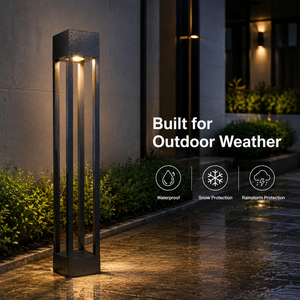 โคมไฟสนามอลูมิเนียมกันน้ำ แสงวอร์มไวท์ LED สำหรับสวน ทางเดิน ลานบ้าน และตกแต่งภูมิทัศน์ - Product Image 4