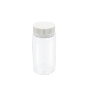 <b>Plastic</b> Bottle Capsule Packaging 100ml 120ml Food Grade Screw <b>Cap</b> Cylinder Shape Medicine Storage - Product Image 5