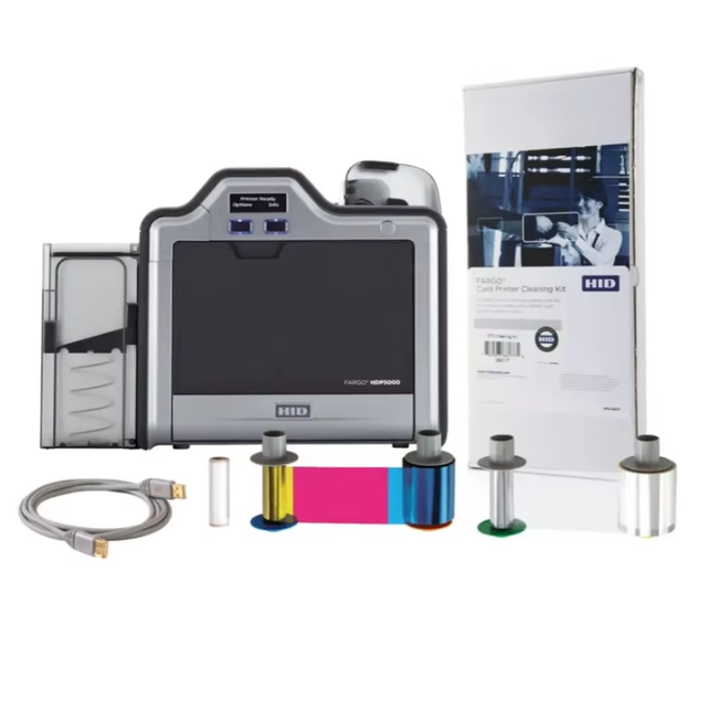 HDP5000 Thermal Transfer ID Ic Business Nfc Ic Smart Plastic Student Card Printer