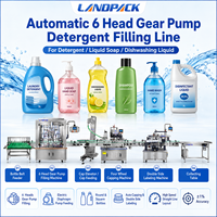 Machine de remplissage industrielle multi-têtes pour liquides époxy, nettoyants WC et détergents lessiviels