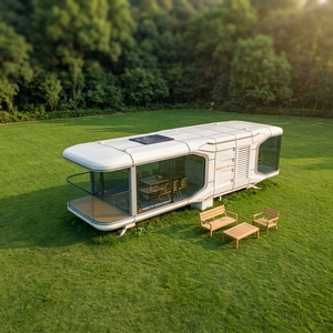 Casa Capsula Spaziale Personalizzata, Cabina Modulare in Alluminio Aeronautico con Controllo Intelligente per Gruppi Alberghieri Internazionali - Product Image 2