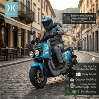 Scooter électrique élégant 72V 2000W pour adultes, 45 km/h, confortable, longue autonomie, idéal pour la ville, cyclomoteur électrique moderne pour les trajets quotidiens