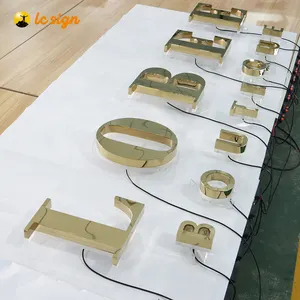 3d Led Sign Advertising Logo Signs Shop Signs Led Acrylic Light Channel Letters Outdoor 3D Acrylic Front Lit LED Sign Shop