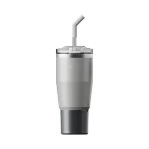2024 Amazon Hot Sales neues Design 32oz 40oz Becher mit Griff Edelstahl doppelwandige Vakuum Metall Tasse Reise Kaffeetasse