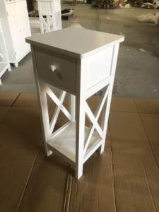 LP20216-W האמריקאי סגנון לבן עץ מסדרון צר bedsid ארון Slim סוף שולחן לסלון חדר שינה - Product Image 4