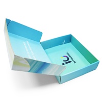 Boîte d'emballage pliable avec impression de logo personnalisé, boîte en papier couleur pleine pour robe, boîtes d'expédition en carton ondulé, boîte de courrier pour abonnement