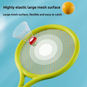 Ensemble de raquettes de <span class=keywords><strong>badminton</strong></span> pour enfants jouet de <span class=keywords><strong>raquette</strong></span> de tennis pour sports d'extérieur transfrontaliers pour la maternelle, la famille interactive en gros - Product Image 4