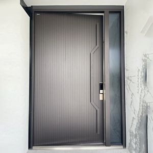 ประตูทางเข้ากันขโมยกันกระสุนสแตนเลสแบบจีนสำหรับวิลล่าและอพาร์ตเมนต์ - Product Image 6