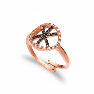 Anillo de racimo de piedra de circón turco hecho a mano al por mayor joyería de plata esterlina 925 - Product Image 2