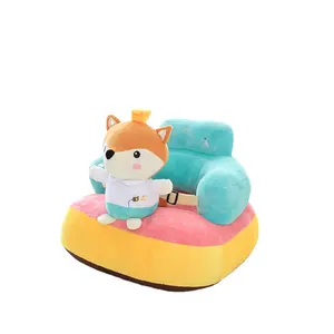 Canapé paresseux en peluche pliable pour enfants, fauteuil à dossier pour enfants, canapé-lit