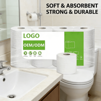 Papier toilette en pâte de bois vierge, doux, personnalisé OEM, écologique, à prix de gros