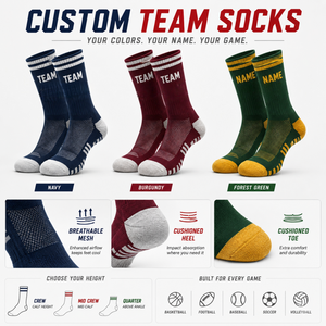 Professional Men's Athletic <b>Socks</b> Custom Logo Breathable Cushion Sole for <b>Running</b> Marathon Cycling Basketball Training Gym - Product Image 2