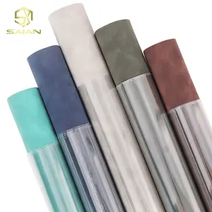 12x53IN Soft Frosted PU Leather Fabric Faux Suede Synthetic Leather Rolls For Luggage Sofa Bag Shoes Furniture