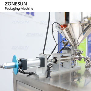 Machine de remplissage et de scellage automatique de sachets irréguliers ZONESUN ZS-FS240L, machine d'emballage VFFS pour gel énergétique en pâte - Product Image 4