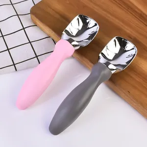 ArtSample wholesale custom plastic handle metal stainless steel colourful ice cream scoop digging ice-cream snowballs tools