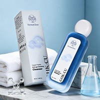 Gel Nettoyant Visage Hydratant Doux et Apaisant à Base de Peptides de Cuivre Bleu Fermentés et d'Acides Aminés pour Peaux Sensibles et Soutien de la Barrière Cutanée