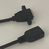 Cable de Extensión USB 3.0 Hembra a Hembra de 30CM, PVC, 3A/5A, Carga Rápida, Conductor de Cobre Puro, Blindaje de Aleación de Aluminio