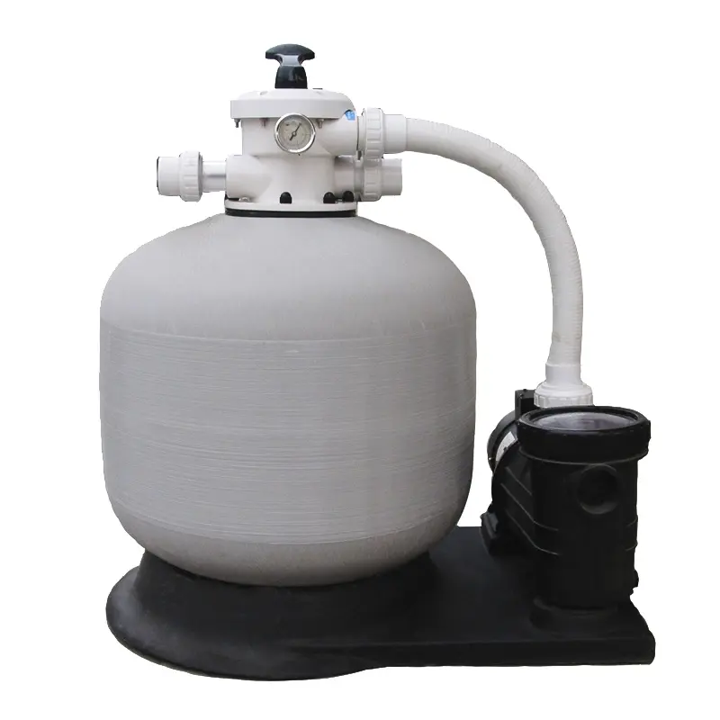 Système de filtration de piscine commerciale de pointe Filtres à haute pression Charbon actif Réservoirs en acier inoxydable Montage supérieur N