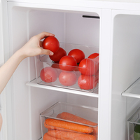 Groothandel Transparante Koelkast Voedselbewaarbox met Deksel Luchtdichte Plastic Keuken Pantry Organizer Bakken