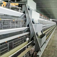 Système de cages en batterie pour poules pondeuses de type A96 en acier galvanisé à chaud pour l'élevage