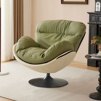 Ensemble de fauteuils de salon populaires, fauteuil pivotant de loisirs, fauteuil simple blanc, fauteuil pivotant moderne et luxueux pour le mobilier de salon