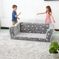 Canapé enfant moderne multi-configurations, lumineux dans le noir, doux, avec housses en flanelle lavables, pliable, portable, pour chambre et salon, certifié OEKO-TEX