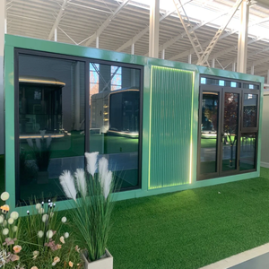 บ้านคอนเทนเนอร์หรูหราแบบขยายได้พร้อมระเบียง บ้านสำเร็จรูปขนาดเล็กทันสมัย บ้านโมดูลาร์สำเร็จรูปสำหรับแกลมปิ้งและโรงแรม - Product Image 2