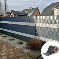Cinta de PVC para Cercas de Privacidad, 19 cm x 35 m, RAL7016, Cinta de PVC para Protección de la Vista, Sichtschutzfolie, Sichtschutzstreifen